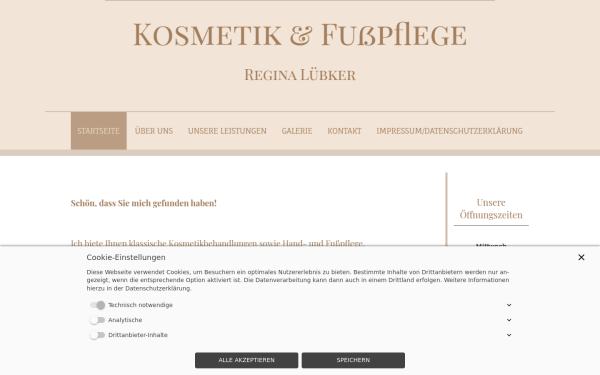 kosmetikundfusspflegereginaluebker.de