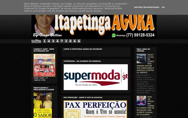 www.itapetingaagora.com.br
