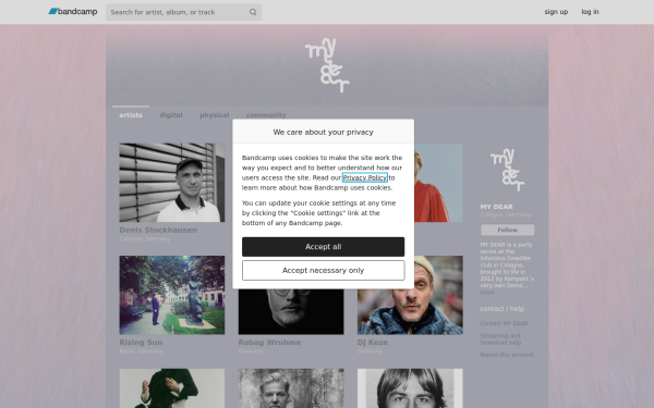 my-dear.bandcamp.com