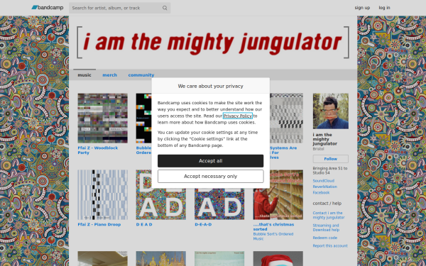 iamthemightyjungulator.bandcamp.com