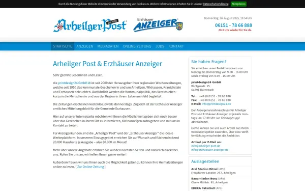www.arheilger-post.de