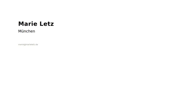 marieletz.de