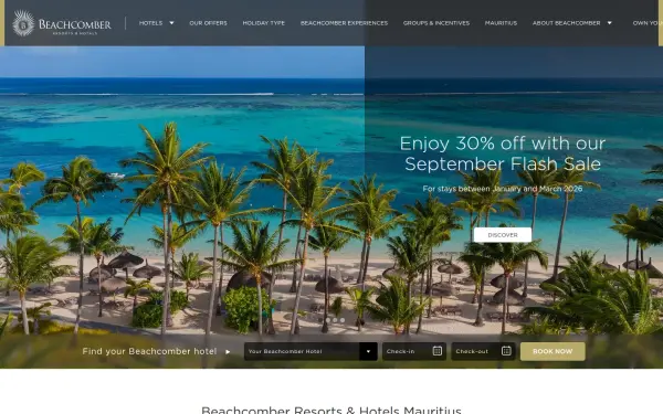 www.beachcomber-hotels.com