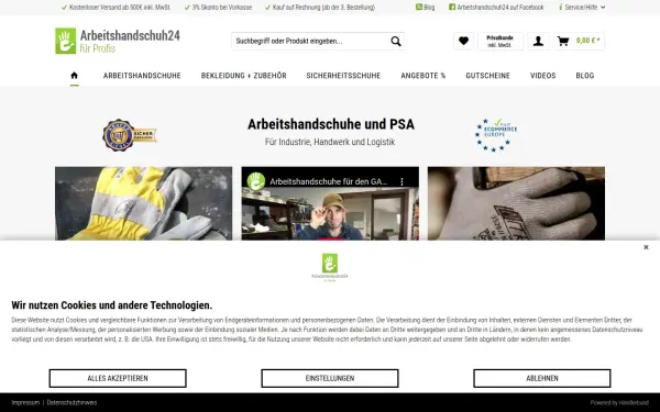 www.arbeitshandschuh24.de