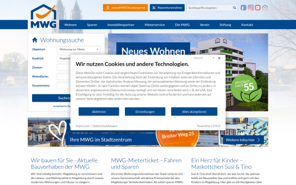 www.mwg-wohnen.de