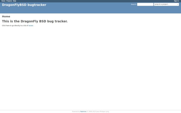 bugs.dragonflybsd.org