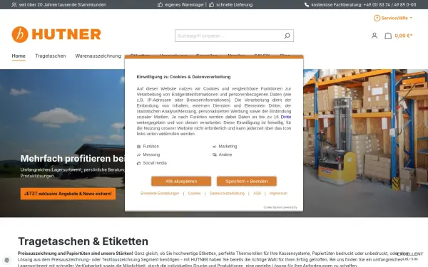 www.hutner-b2b.de