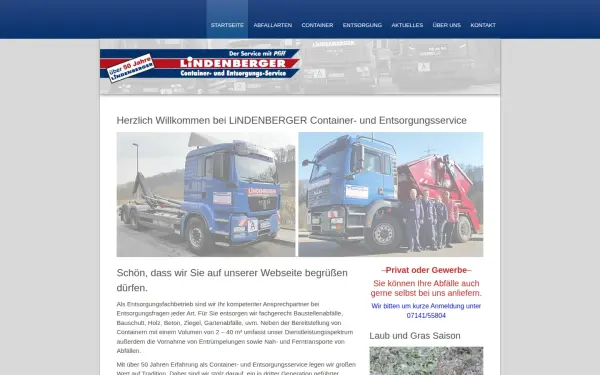 lindenberger-entsorgung.de