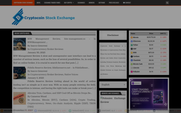 cryptocoinstockexchange.com