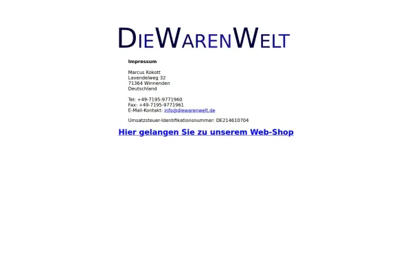 diewarenwelt.de