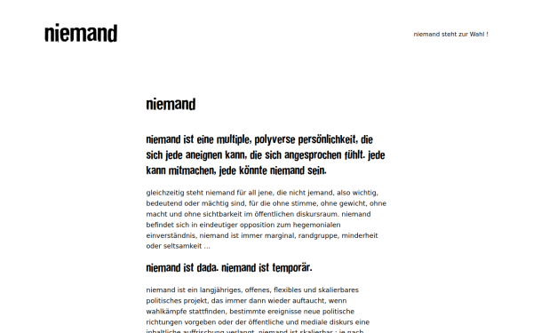 niemand.at