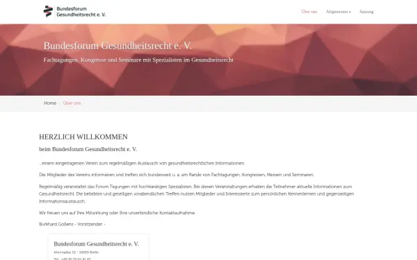 forum-gesundheitsrecht.de