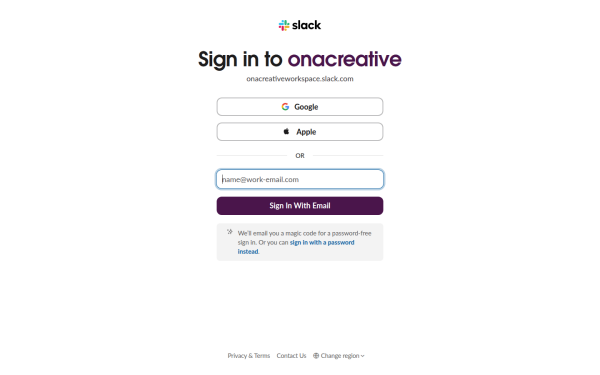 onacreativeworkspace.slack.com