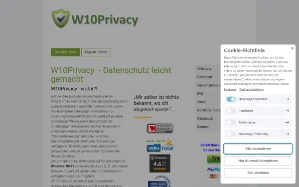 www.w10privacy.de