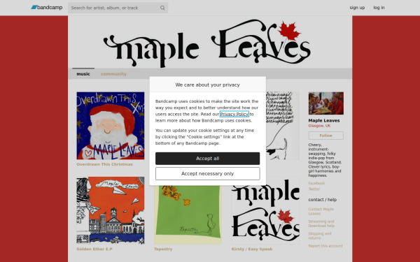 mapleleaves.bandcamp.com