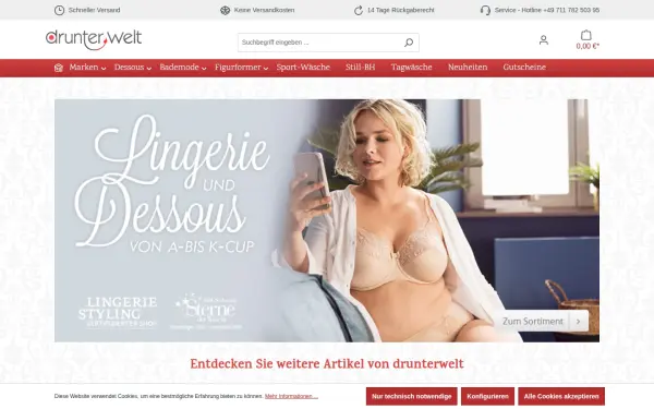 www.drunterwelt-dessous.de