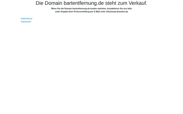 bartentfernung.de