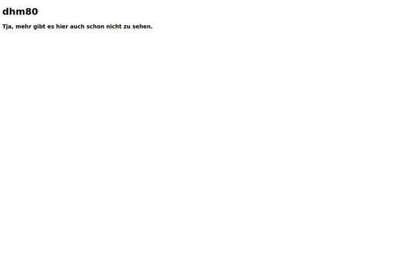 dhm80.de
