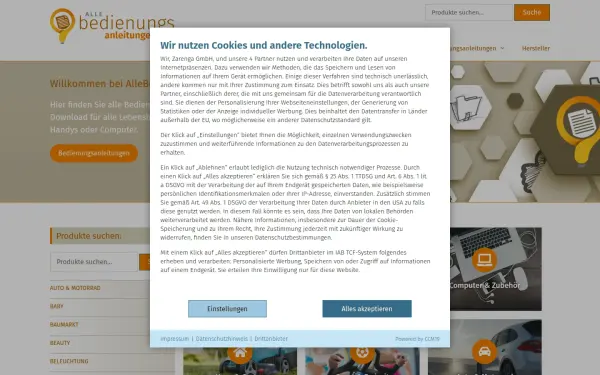 allebedienungsanleitungen.de