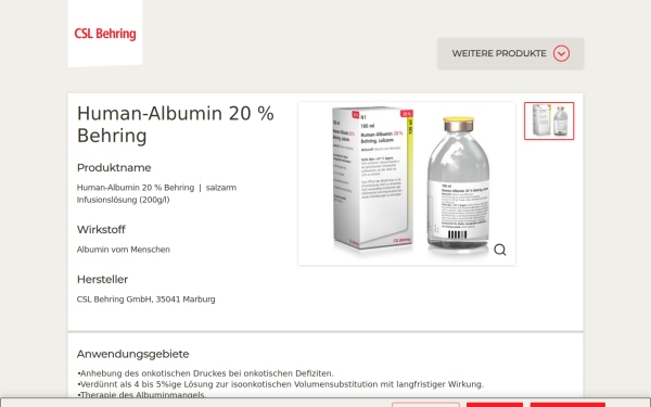 www.human-albumin-behring.de