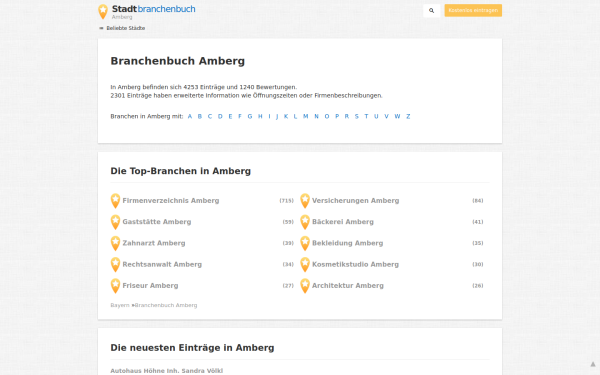 amberg.stadtbranchenbuch.com