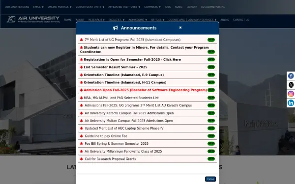 www.au.edu.pk