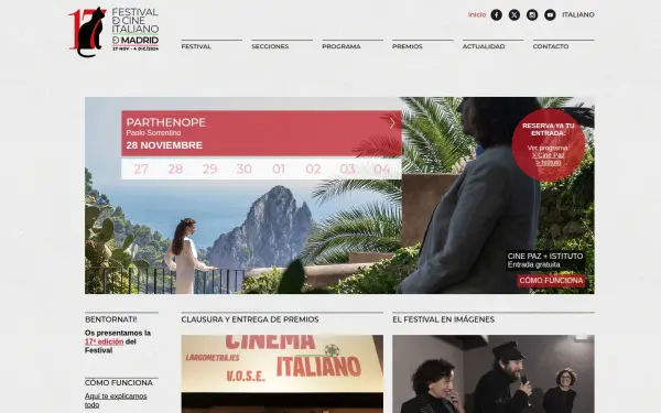 festivaldecineitalianodemadrid.com