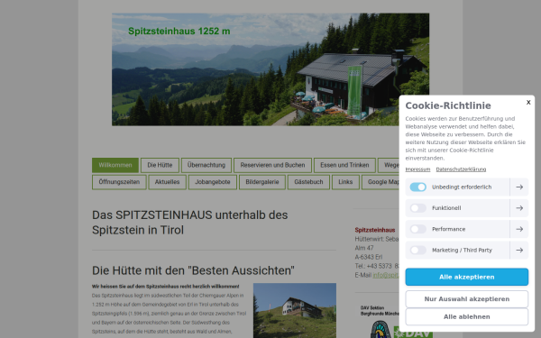www.spitzsteinhaus.info