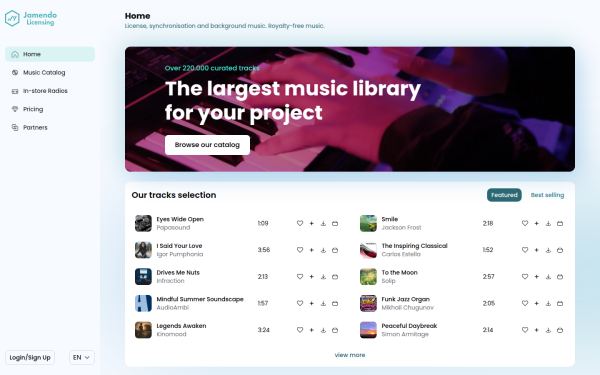 licensing.jamendo.com