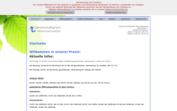 gemeinschaftspraxis-wemmetsweiler.de