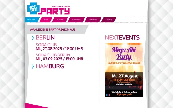 www.16plusparty.de