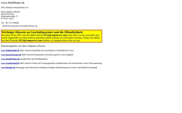 mailmarke.de
