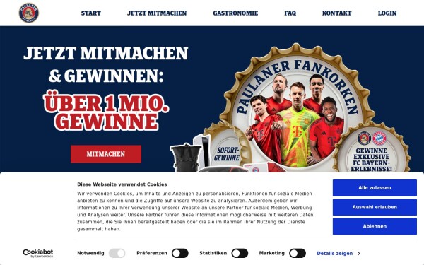 www.paulaner-fankorken.de