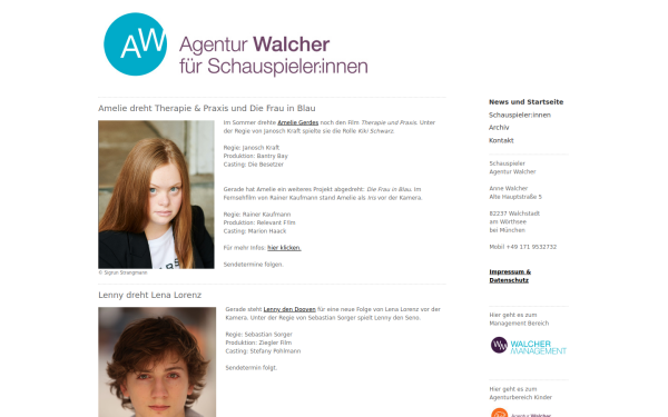 www.schauspieleragentur-walcher.de