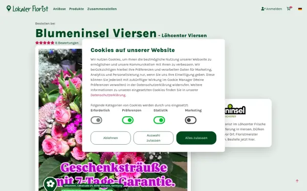 blumeninselviersen.lokalerflorist.de