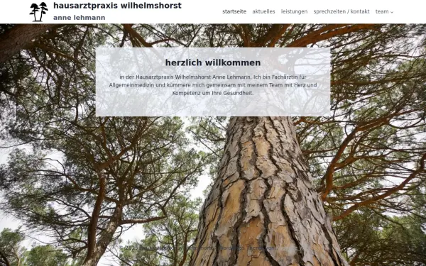 www.hausarztpraxis-wilhelmshorst.de