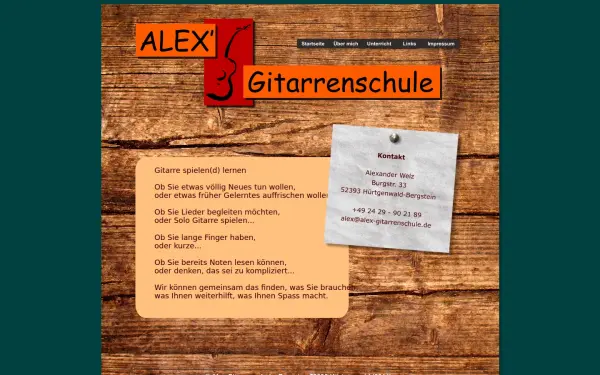 alex-gitarrenschule.de