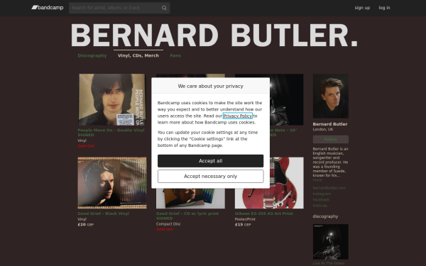 bernardbutler.bandcamp.com