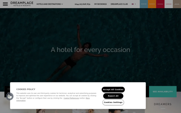 www.dreamplacehotels.com