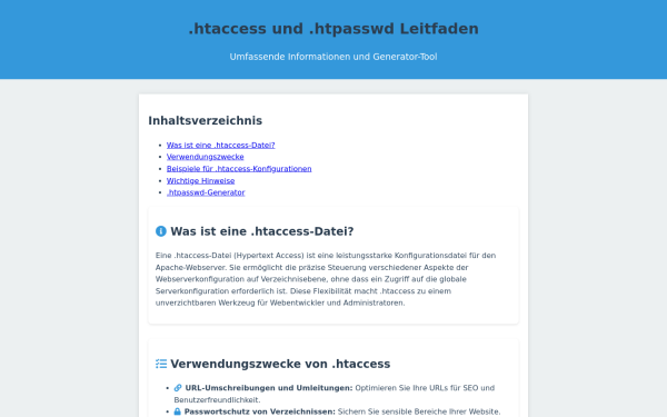 www.htaccess.de