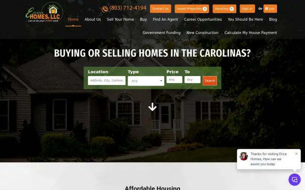 ericahomes.com
