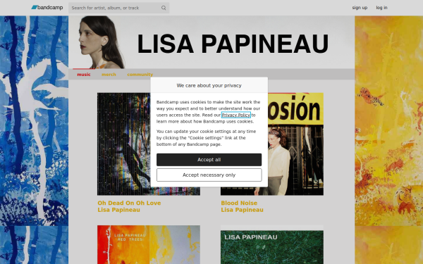 lisapapineau.bandcamp.com