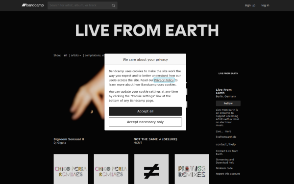 livefromearth.bandcamp.com