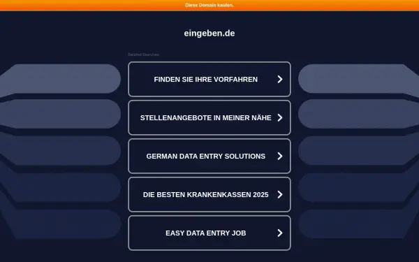 eingeben.de