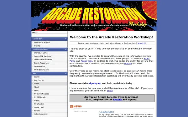 arcaderestoration.com