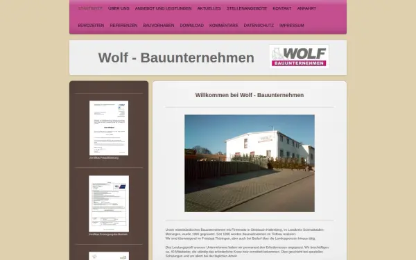 www.wolf-bauunternehmen.de