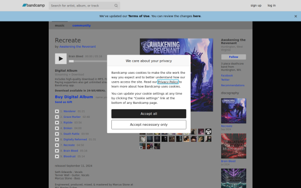 awakeningtherevenant.bandcamp.com