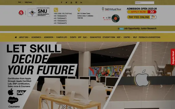 www.snuniv.ac.in