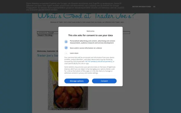 www.whatsgoodattraderjoes.com
