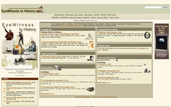 eyewitnesstohistory.com